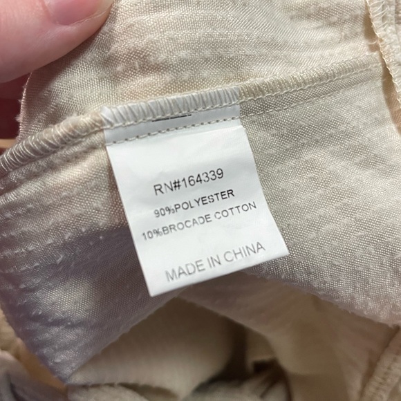 Petal & Pup Talaren Cuffed Corduroy Pants Pleated Front in Cream Women’s Size 8 - Picture 7 of 8